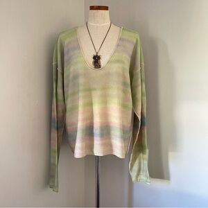 Free People Spacedye Cashmere sweater size XL NWT